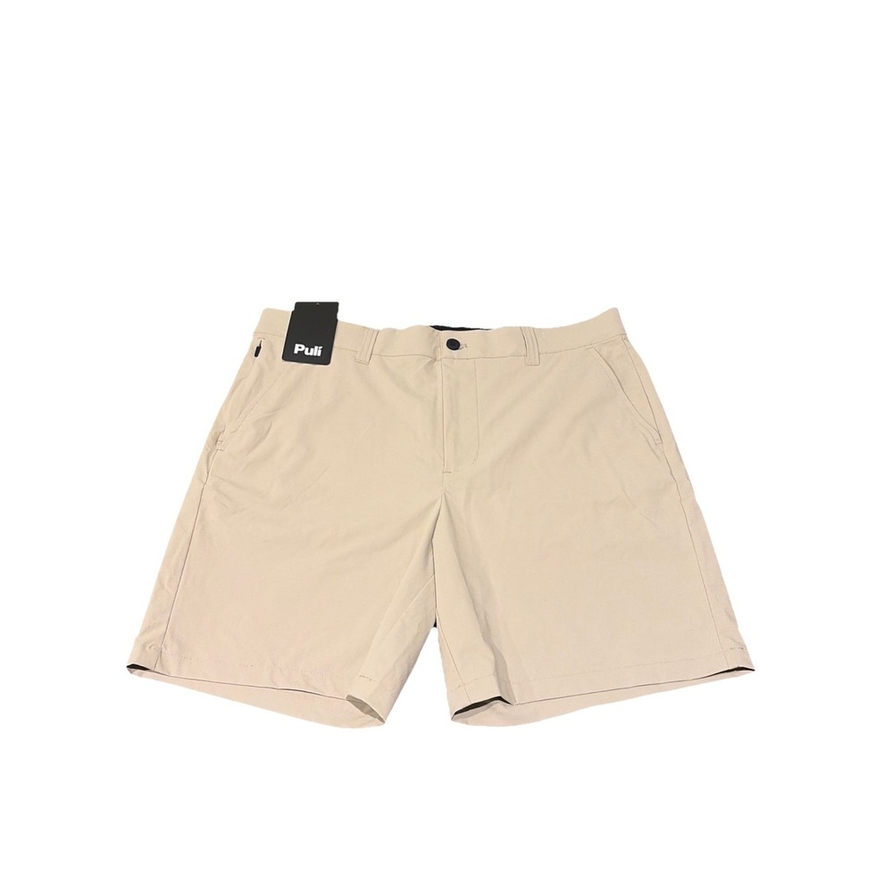 NEW Men's Khaki Puli Stretch Moisture Wicking Golf Shorts Size 32